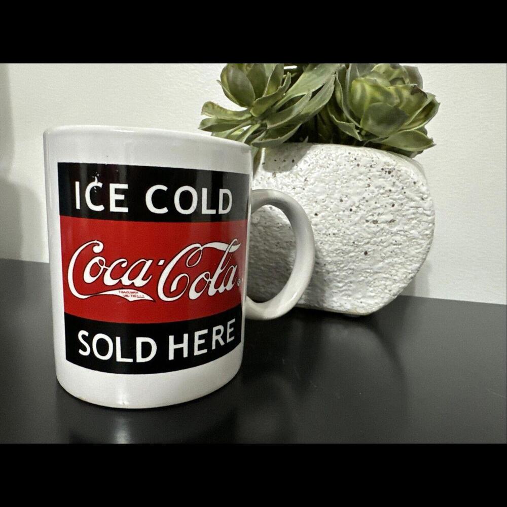 Vintage Coke " Ice Cold Coca-Cola Sold Here" 12 Oz Ceramic Gibson Coffee Cup Mug